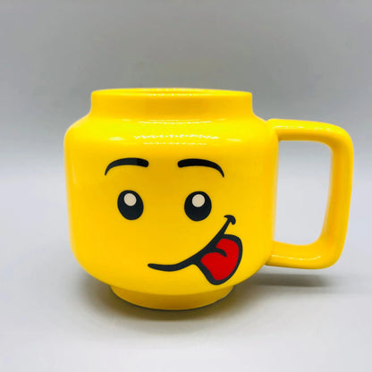 Smile Ceramic Mug Cartoon Coffee Milk Tea Water Cup Cute Funny Expression Children Milk Mug Household Water Cup