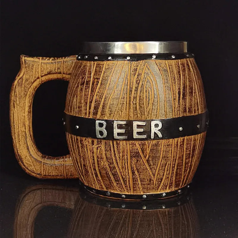 Oak Barrel Beer Mug 580ML