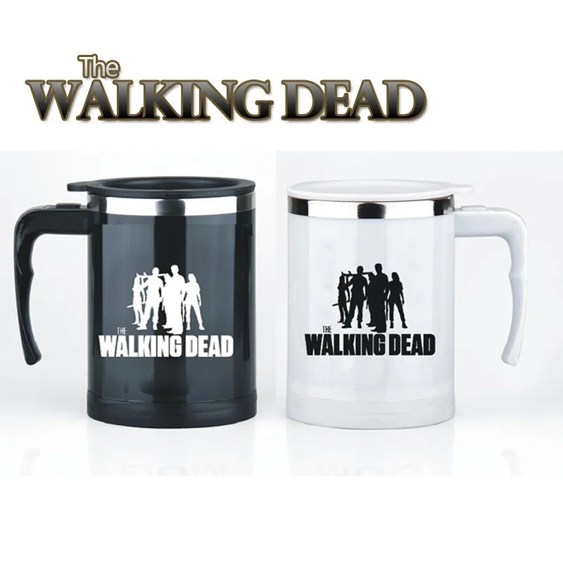 Light Magic The walking dead Automatic self stirring mug coffee milk Stainless Steel Cup Surprise gift for best friend
