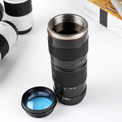 Realistic SLR Camera 70-200 Camera Lens Mug With Lid!! 450ml