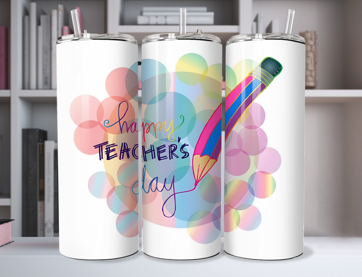 Haappy Teachers Day-Pencil" 20oz Stainless Steel Tumbler