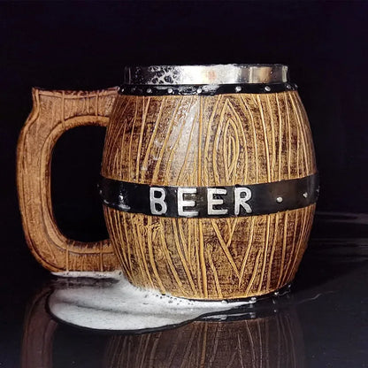 Oak Barrel Beer Mug 580ML