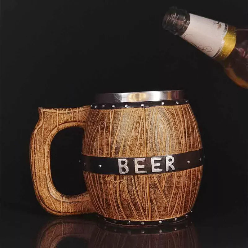 Oak Barrel Beer Mug 580ML