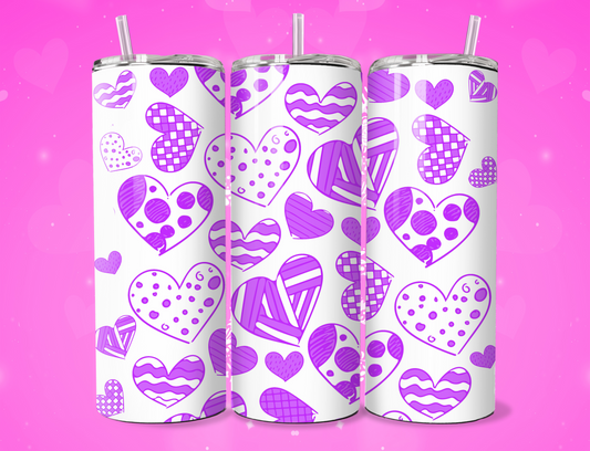 Pink Pattern Hearts