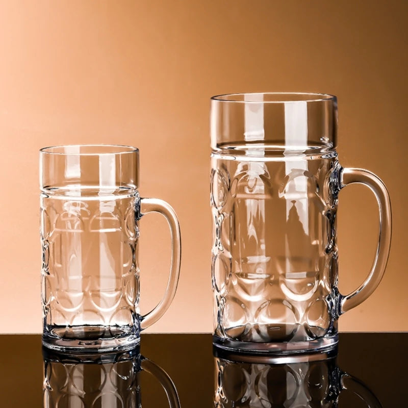 Unbreakable Plastic Beer Mug 500ML/1L