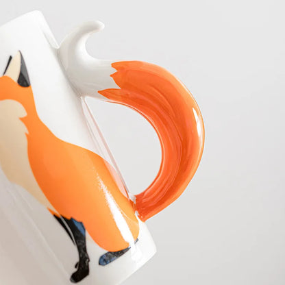 Fox Tail Handle Coffee Mug 350ml