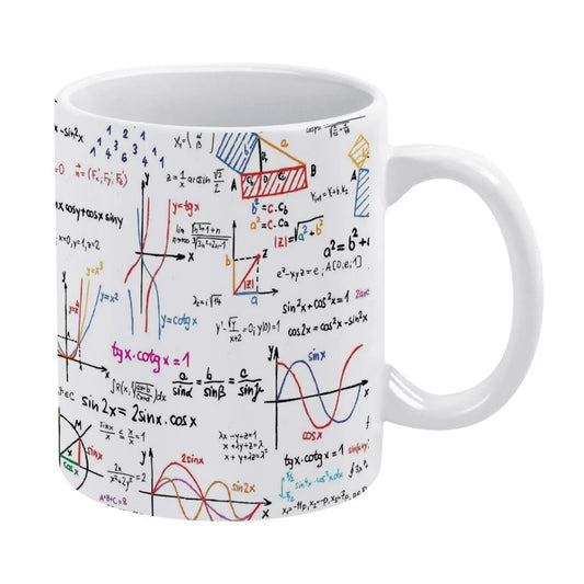 Math Teacher Mugs School Students Cups Mathematics Parabolic Formulas Drinkware Geek Nerd Tea Coffee Mugen Coffeeware Teaware