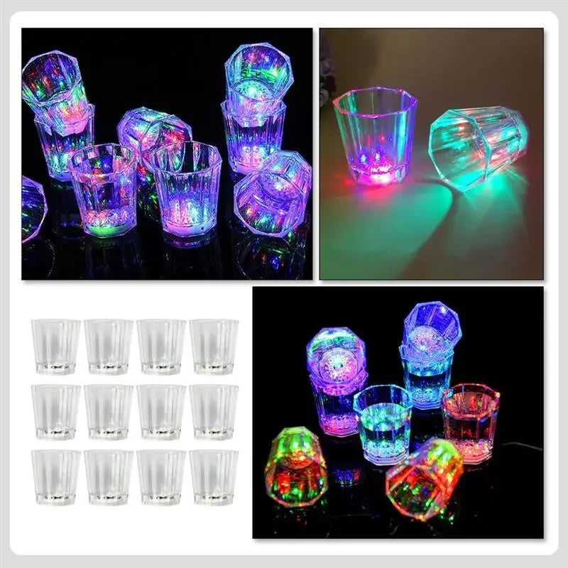 Colorful Glowing Light Glass - Parties, Weddings