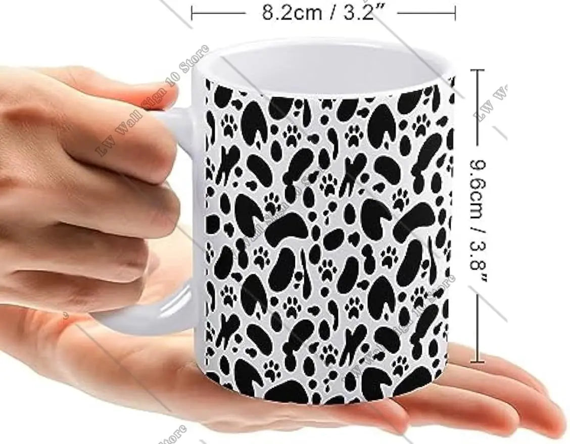 Dalmatian Pattern Ceramic 12oz Coffee Mug