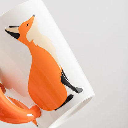 Fox Tail Handle Coffee Mug 350ml