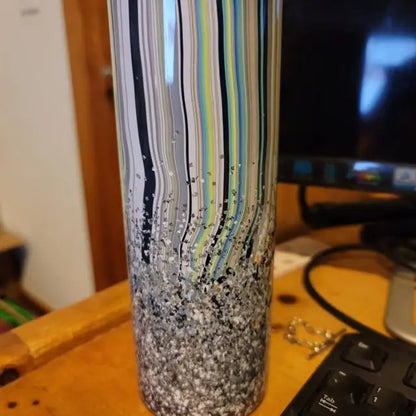 20oz Abstract Confetti Glitter Tumbler