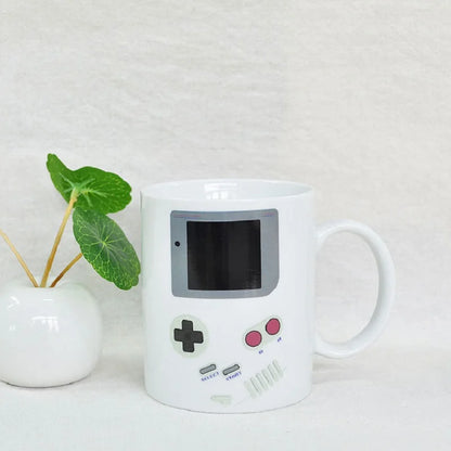 Game Machine Magic Mug Changing Color Mug Coffee Tea Mug Temperature Color Changing Heat Sensitive Cup Birthday Gifts