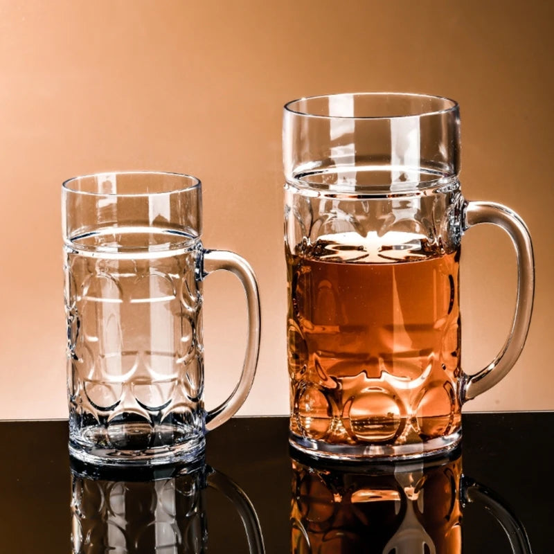 Unbreakable Plastic Beer Mug 500ML/1L