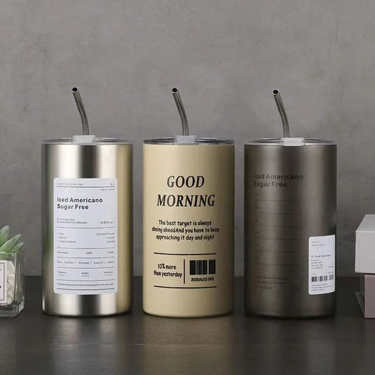 Specialty Leak- Proof Thermos Tumbler with Straw