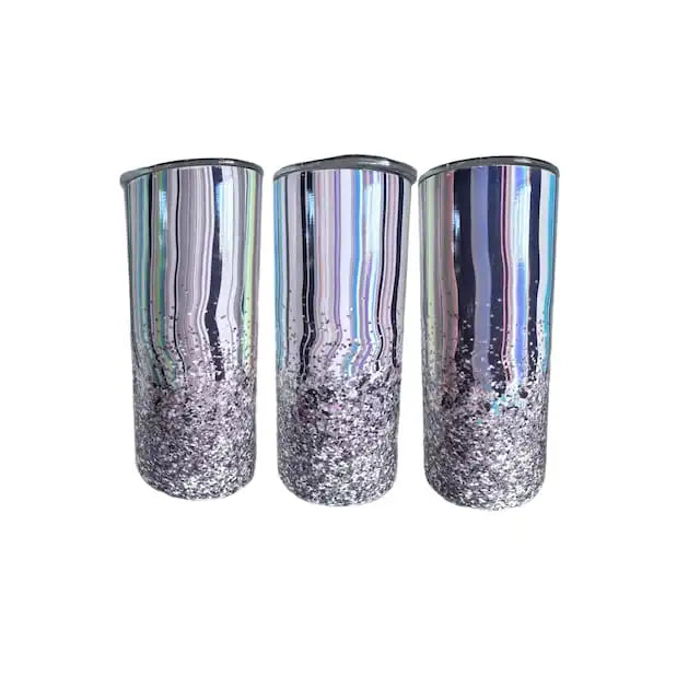 20oz Abstract Confetti Glitter Tumbler