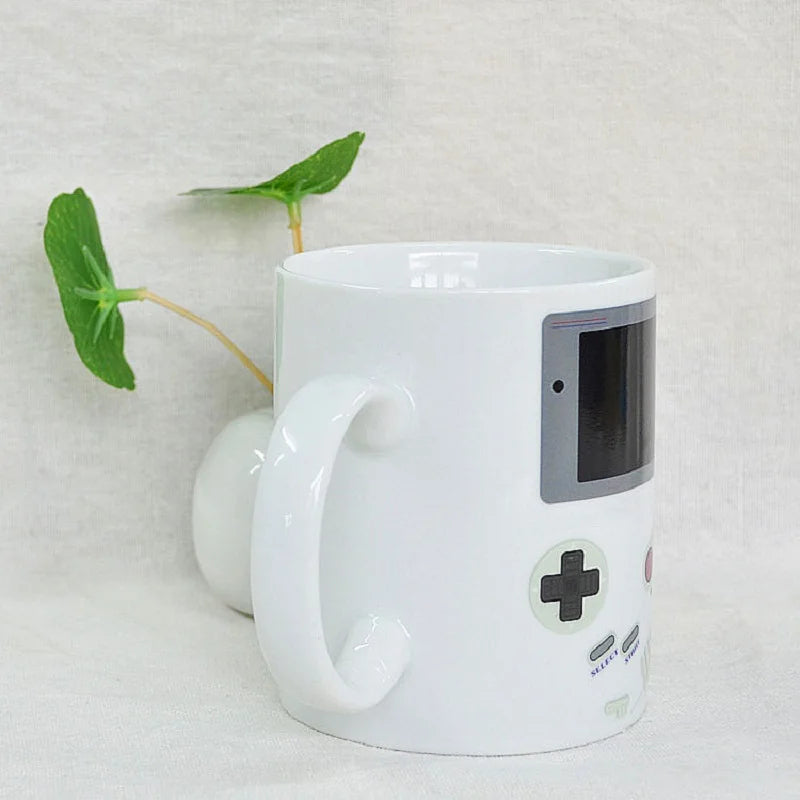 Game Machine Magic Mug Changing Color Mug Coffee Tea Mug Temperature Color Changing Heat Sensitive Cup Birthday Gifts