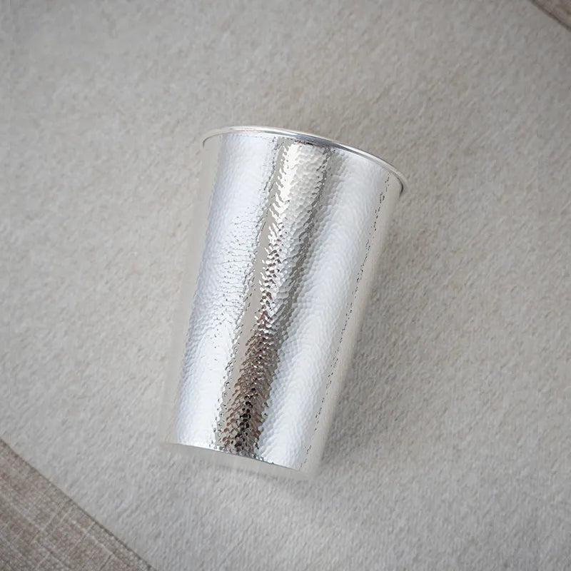 Sterling Silver 999 Silver Cup Food Grade Ladies Sterling Silver Water Cup Mug Insulation Anti-scalding Coffee Milk Tea Cup400ml