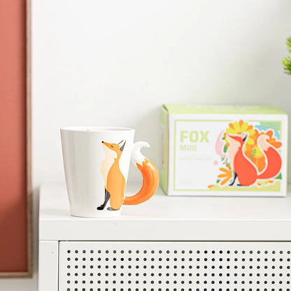 Fox Tail Handle Coffee Mug 350ml