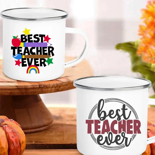 Best Teacher Ever 360ml Enamel Mugs
