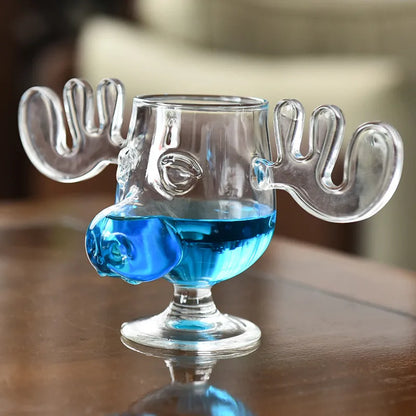 One-Of-A-Kind Elk Shaped Borosilicate Glass