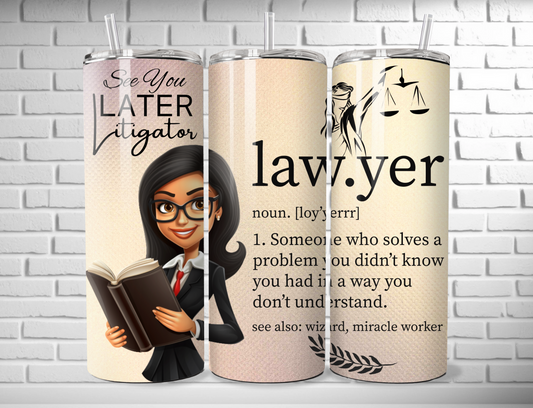 Lawyer Definition 20oz Stainless Steel Tumbler