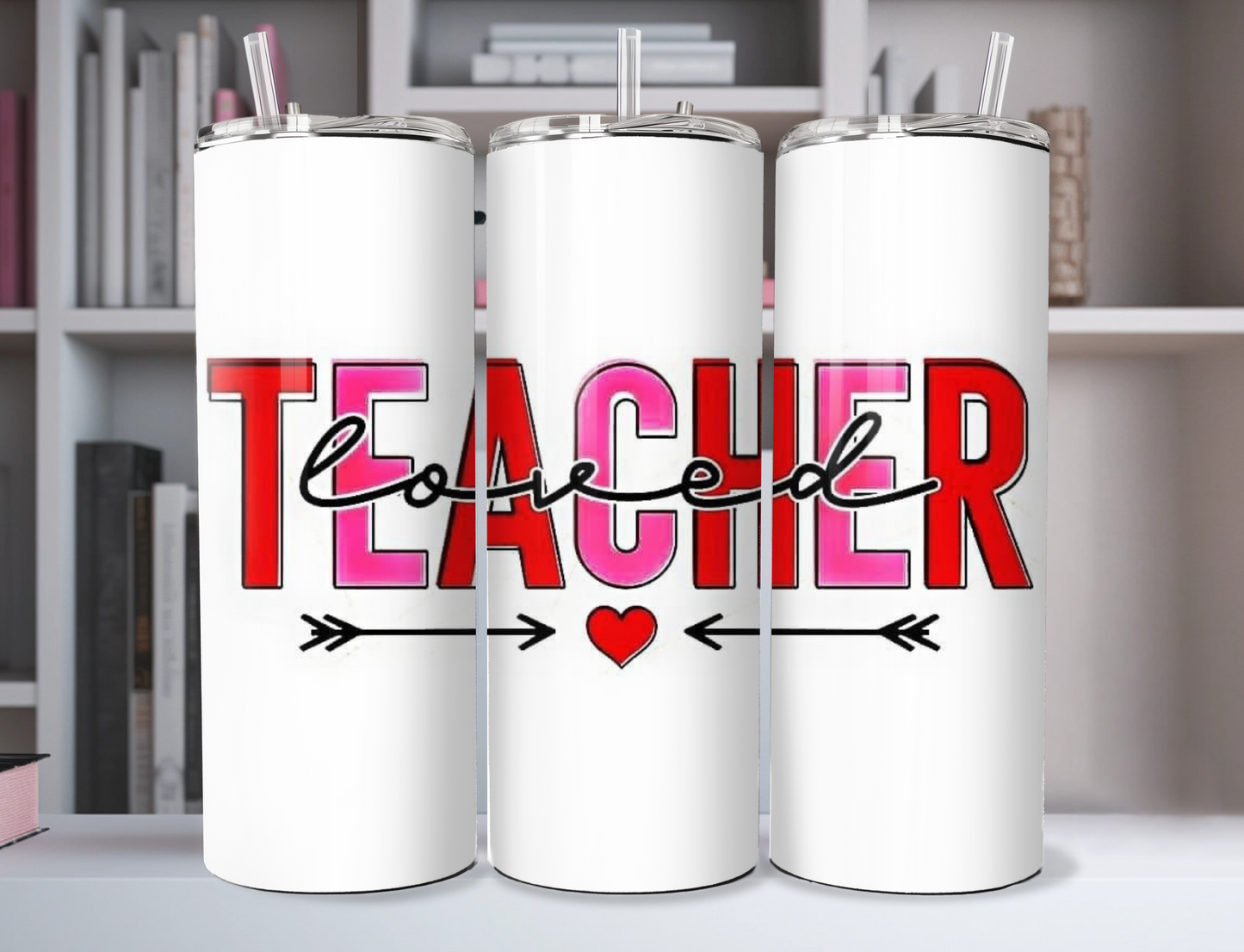 "Teacher Loved" 20oz Stainless Steel Tumbler